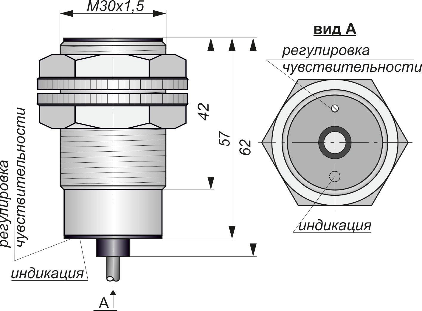 Е06(гайки GP-M30x1,5)