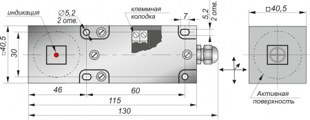 Датчик бесконтактный индуктивный SI400-NO/NC-AC-K(с индикацией)