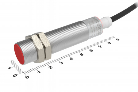 Датчик бесконтактный индуктивный И10-NO-NPN-ПГ-HT(Д16Т, Lкорп=75мм, Lкаб=300мм, маслобензостойкий, встроенный фильтр, гайки мет.)