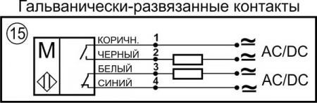 Датчик бесконтактный герконовый DG18MKP-CD-2GNONC-FF-P8.4.1/0,1-IS