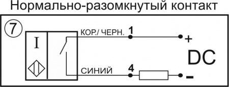 Датчик бесконтактный индуктивный ИВ27-NO-DC-P(Л63)