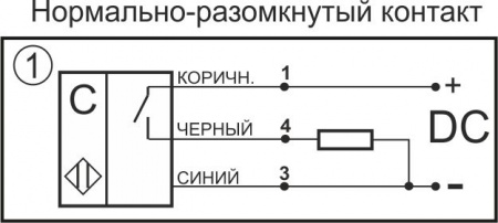 Датчик бесконтактный ёмкостный E02-NO-PNP-P-ПГ-BT(12X18H10T, без регулировки).